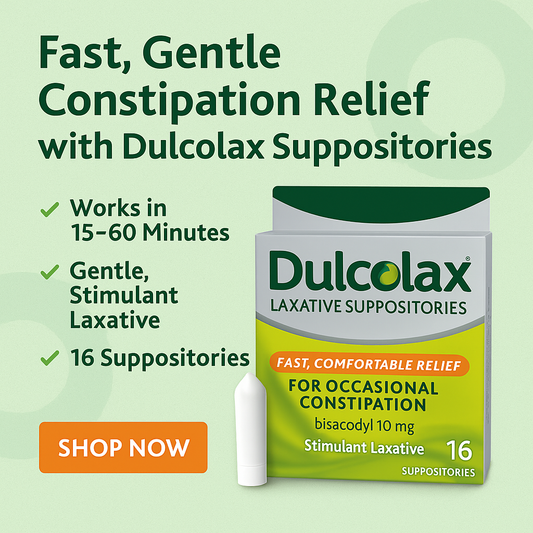 💨 Fast, Gentle Constipation Relief with Dulcolax Suppositories