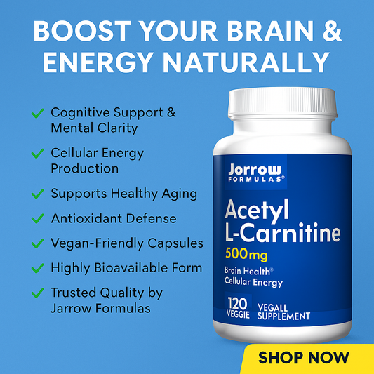 âš¡ Boost Your Brain & Energy Naturally with Jarrow Formulas Acetyl L-Carnitine