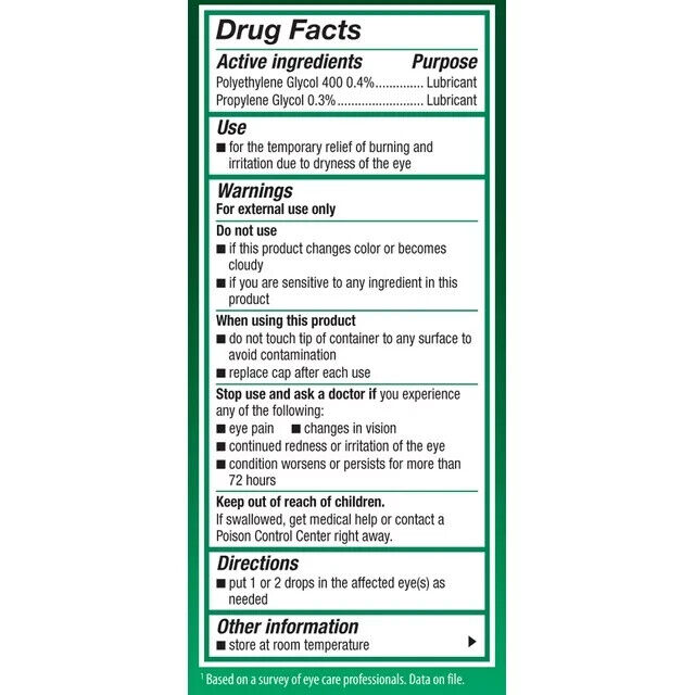 Systane Lubricant Eye Drops, 0.5 fl oz bottle Pack of 2