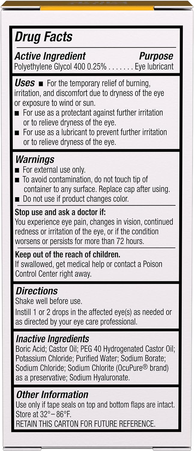 Blink® Triple Care Lubricating Eye Drops, 0.34 oz.
