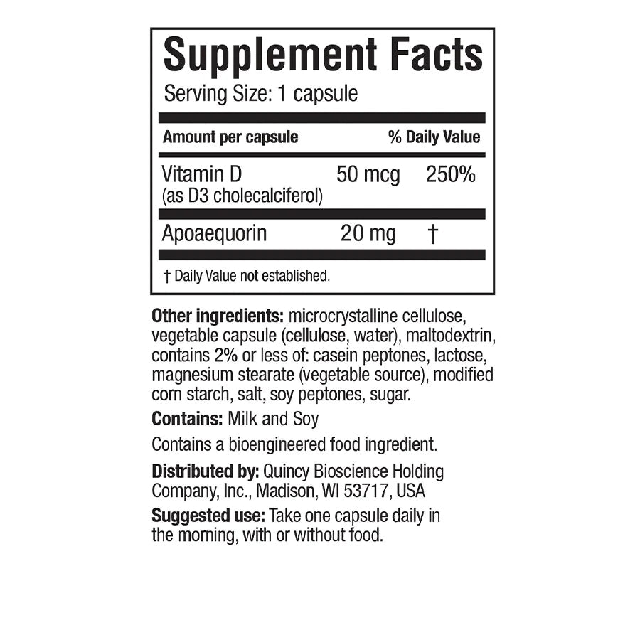 Prevagen Extra Strength 20mg, 60 Capsules, with Apoaequorin & Vitamin D and 7-Day Pill Minder