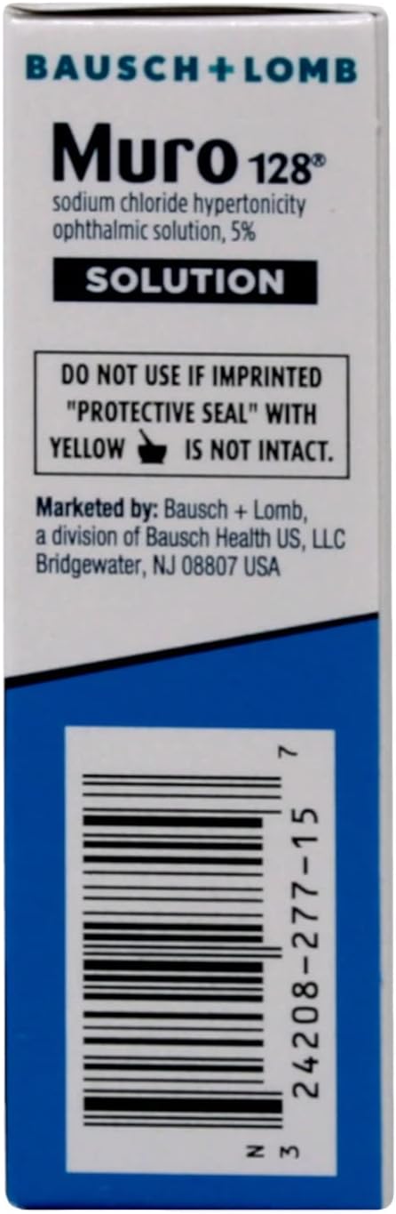 Bausch & Lomb Muro 128 Ophthalmic Solution, 0.5 oz