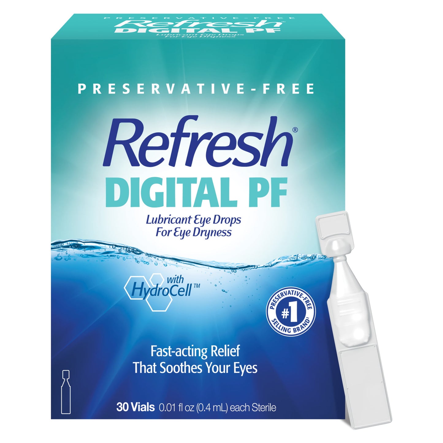 Refresh Digital PF Preservative-Free Non-Preserved Tears, 30 Single-Use Containers, 0.4 mL