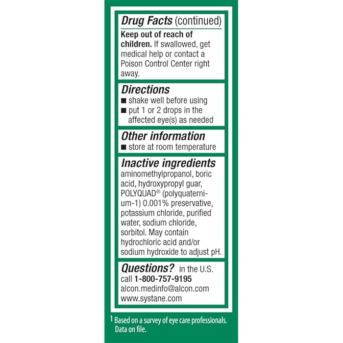 SYSTANE ULTRA Lubricant Eye Drops for Dry Eye Symptoms, 4mL