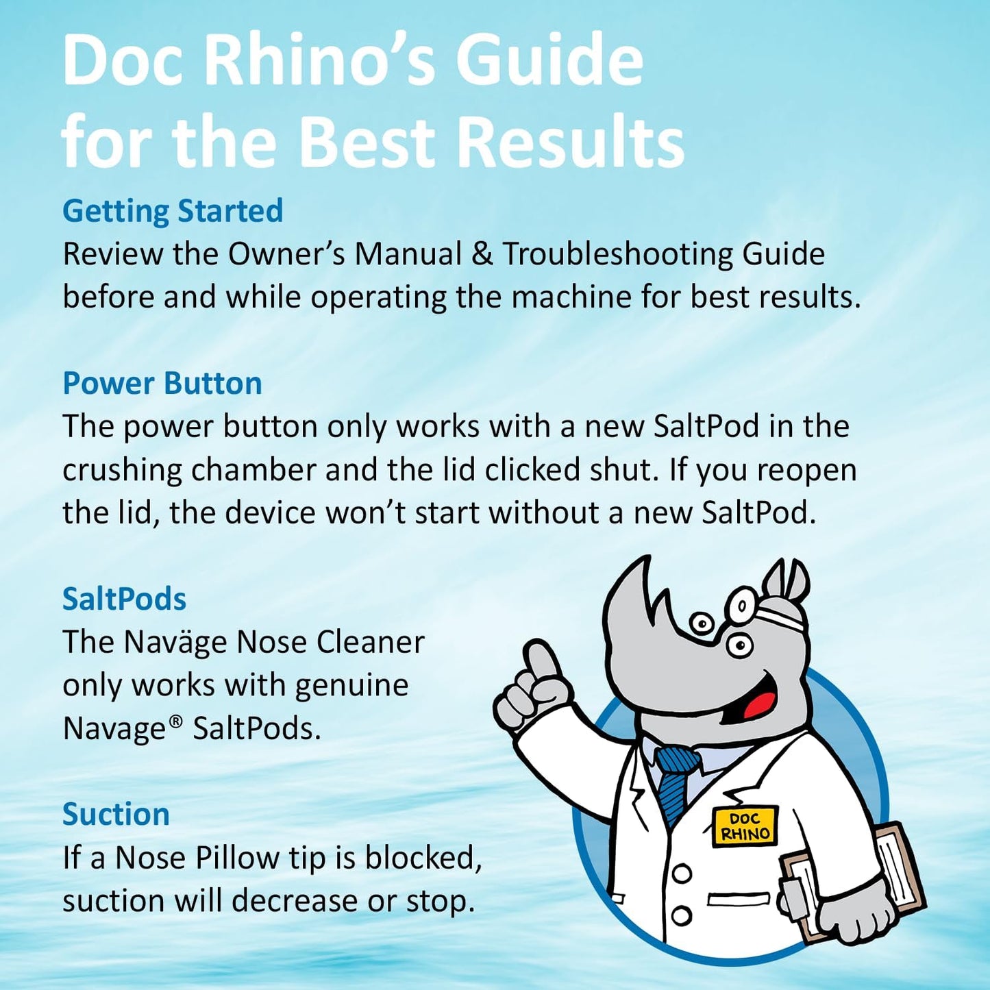 Navage Nasal Care Starter Bundle: Navage Nose Cleaner and 20 SaltPod Capsules, Blue