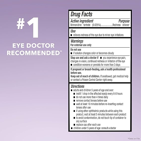 Lumify Redness Reliever Eye Drops - .25 Oz / 7. 5 Ml