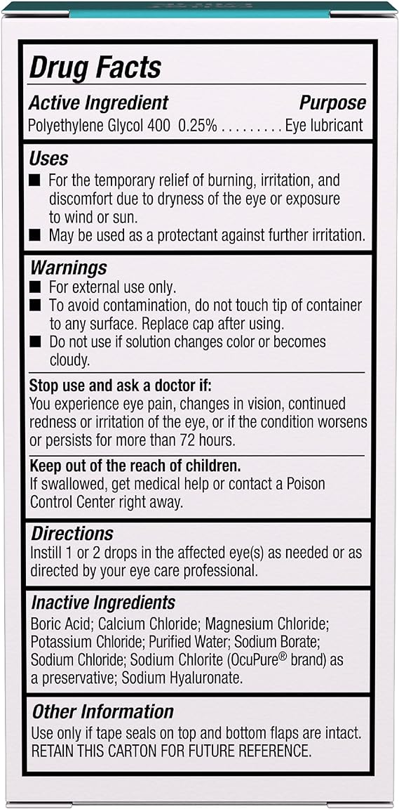 Blink Tears Lubricating Eye Drops, Mild Moderate Dry Eye, 1 fl oz