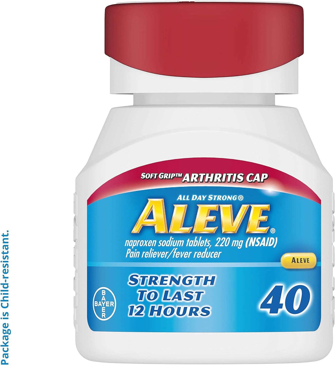 Aleve Gelcaps Soft Grip Arthritis Cap Naproxen Sodium Pain Reliever, 40 Count