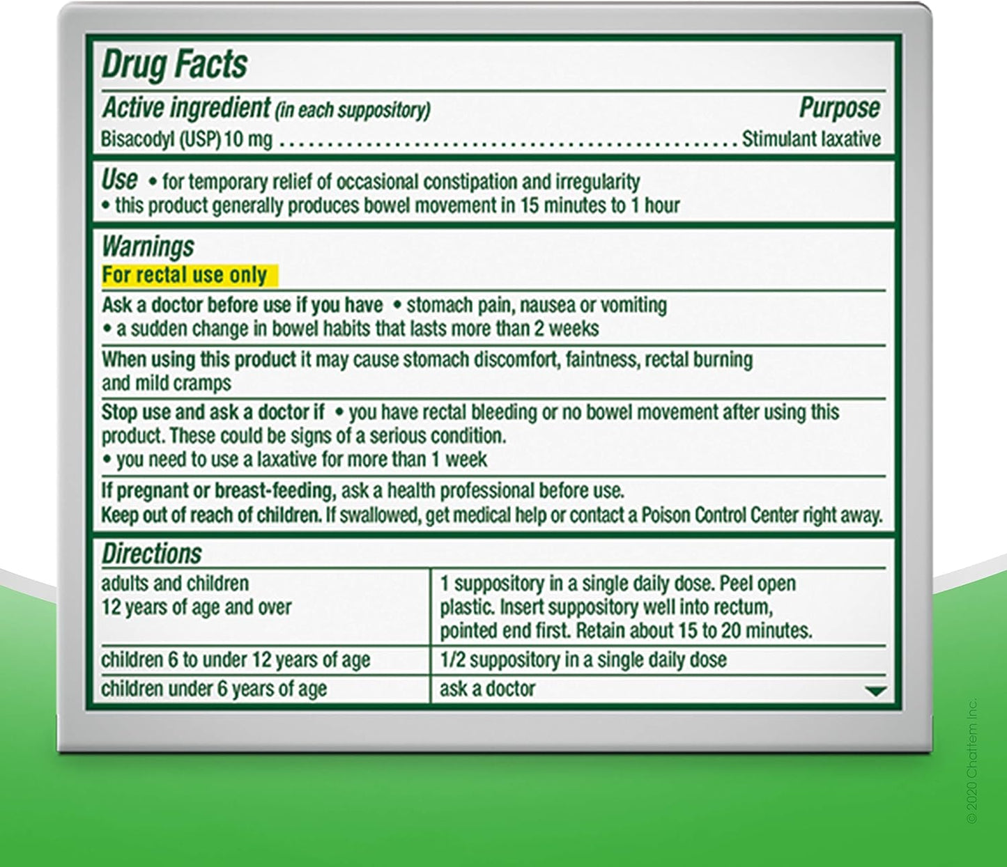 Dulcolax Laxative Suppositories (16 Ct) Fast, Gentle Relief