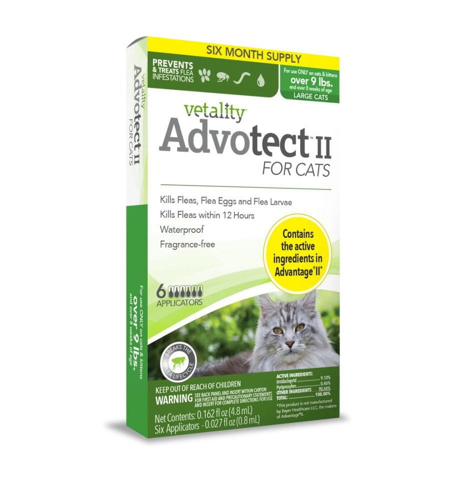 Vetality 9 lbs Advotect Ii Cat Flea Treatment