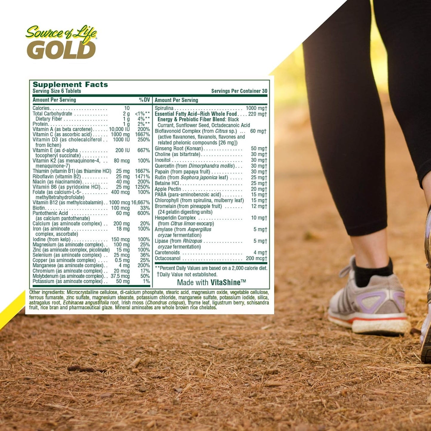 NaturesPlus Source of Life Gold Multivitamin - 180 tablets