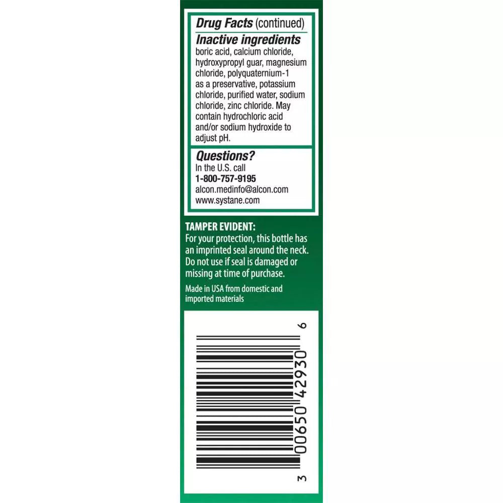 Systane Lubricant Long Lasting Eye Drops, 30 ml