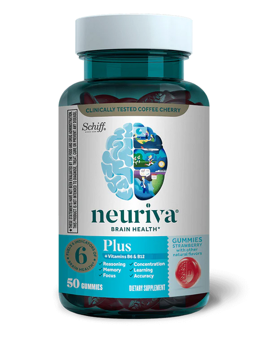 NEURIVA® Plus Brain Health Strawberry Gummies, 50count