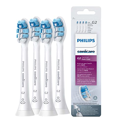 Philips Sonicare HX9034/10 Optimal Gum Care G2 Sensitive Gum Brush Heads with BrushSync (X4)