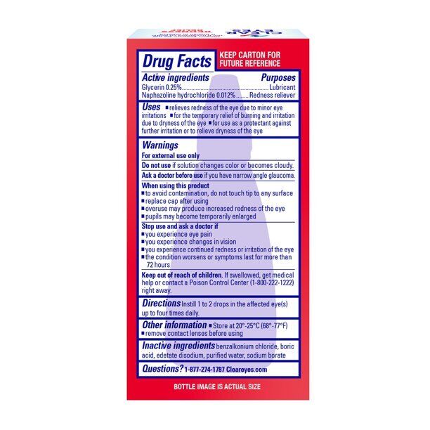 Clear eyes Redness Relief Eye Drops .5 fl oz (15 ml) Pack of 2