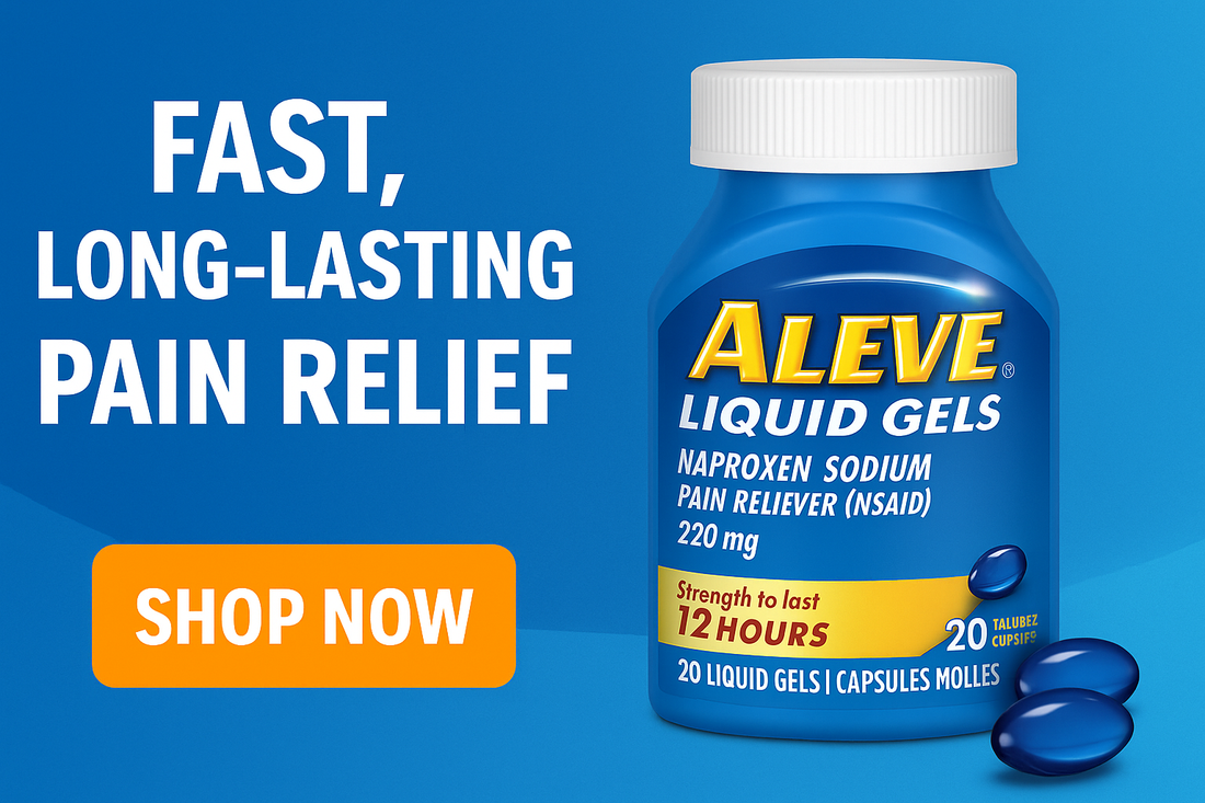 💧 Fast, Powerful Pain Relief with Aleve Liquid Gels — When You Need It Most