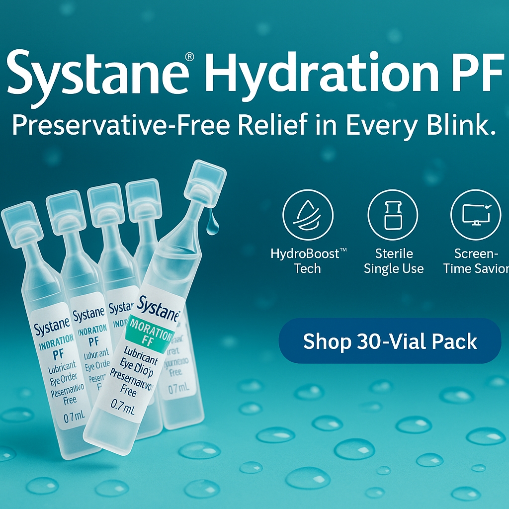 Systane® Hydration PF Lubricant Eye Drops — 30 Single-Use Vials