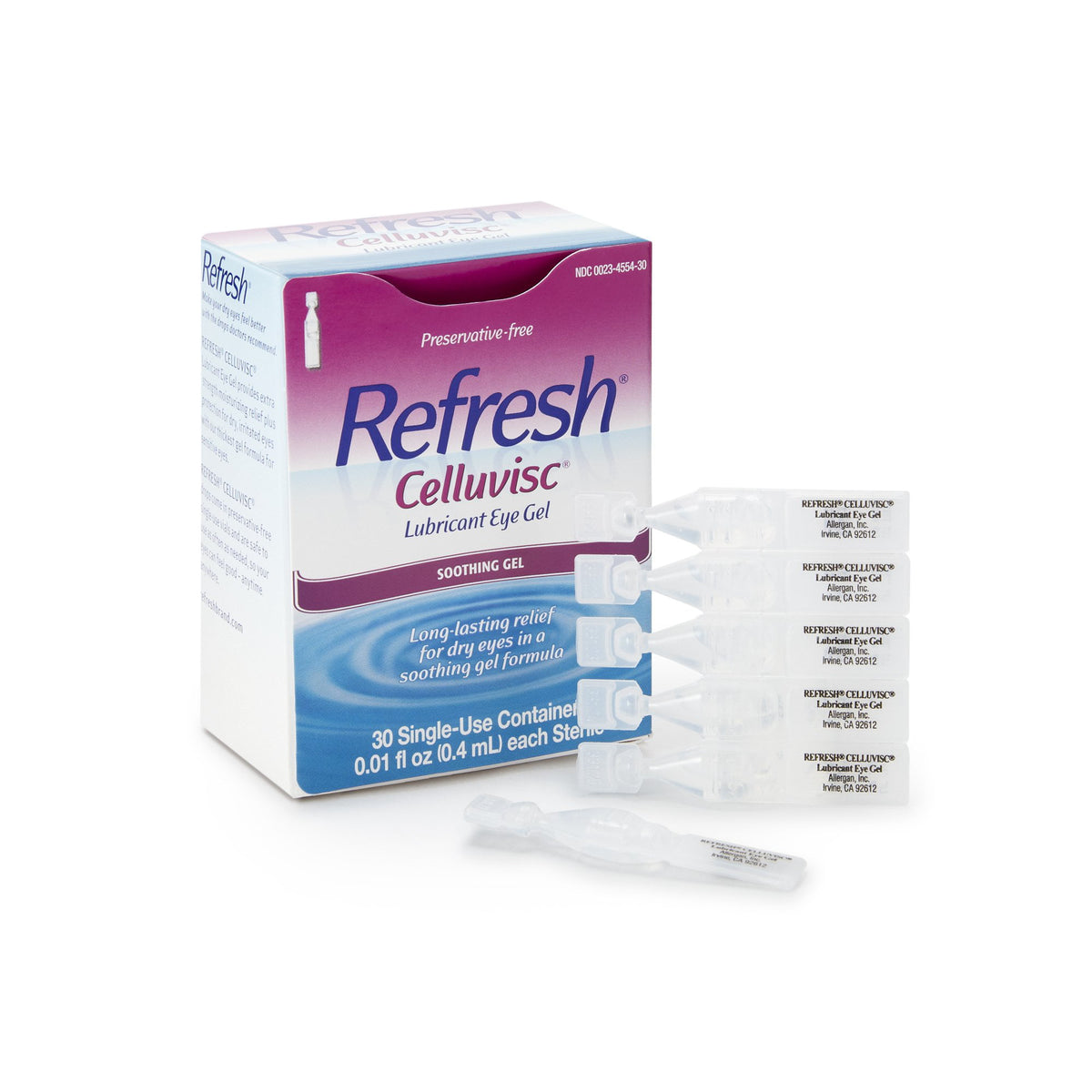 Refresh Celluvisc Lubricating Eye Gel, 0.01 fl oz, 30 Ct
