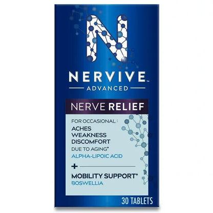 Nervive Advanced Nerve Pain + Mobility, Aches and Pains, 30 tabs Exp 2025