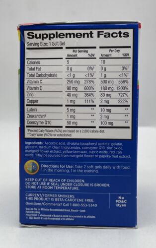 PreserVision AREDS 2 Eye Vitamins with CoQ10 100 softgels