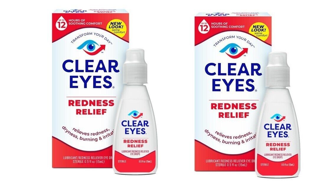 Clear eyes Redness Relief Eye Drops .5 fl oz (15 ml)  Pack of 2
