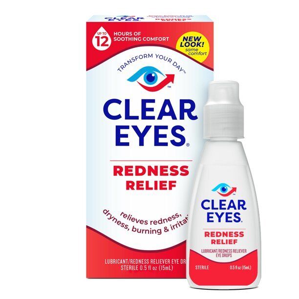 Clear eyes Redness Relief Eye Drops .5 fl oz (15 ml)  Pack of 2