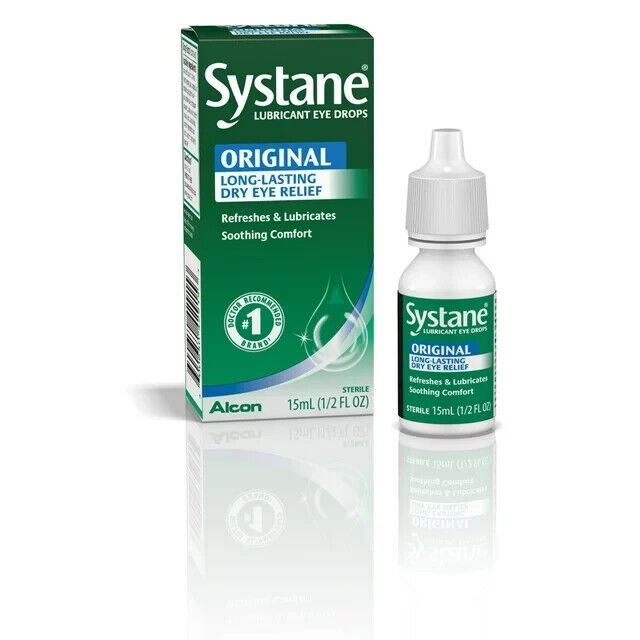Systane Lubricant Eye Drops, 0.5 fl oz bottle Pack of 2